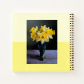 Daffodiles Vibrants Personnalisés Vase Carnet de v (Dos)