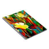 Daffodils. Abstracte florale samenstelling in een  Notitieboek (Rechterzijde)