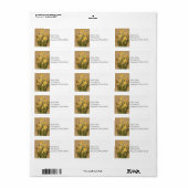 Daffodils Adresetiketten Etiket (Full Sheet)
