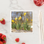 Daffodils bij paaspapier servetten (Insitu)