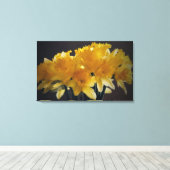 Daffodils Bloem Canvas Fotografische Kunst (Insitu (Houten vloer))