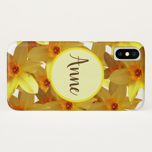 Daffodils Bloom coque iphone personnalisé (Dos (Horizontal))