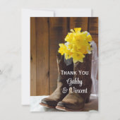 Daffodils Boots de cowboy Merci Mariage occidental (Devant)
