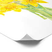 daffodils bouquet waterverf poster (Hoek)