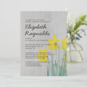Daffodils Bridal Shower Invitations Kaart (Staand voorkant)