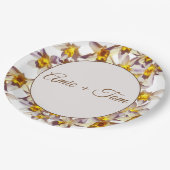 Daffodils Bruiloft Aangepaste papier borden Papieren Bordje (Gekanteld)