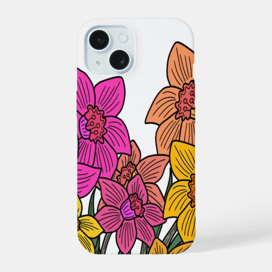 Daffodils colorés Fleurs Design (Verso)