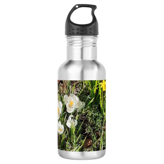 Daffodils & Crocus Waterfles (Voorkant)