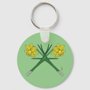 Daffodils Crossed Sleutelhanger