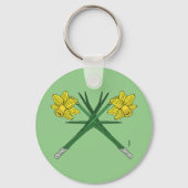 Daffodils Crossed Sleutelhanger (Achterkant)