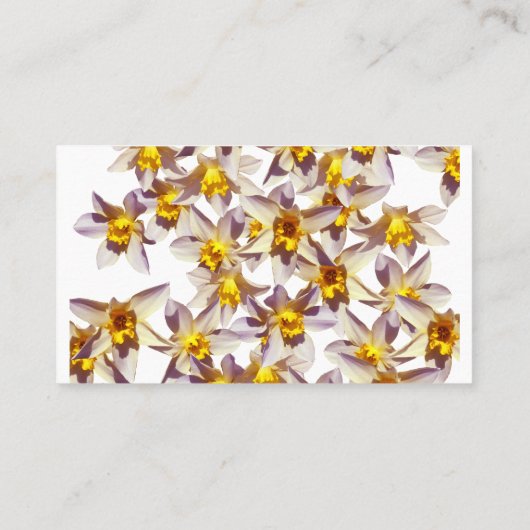 Daffodils Elegante Visitekaartjes (Achterkant)