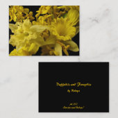 Daffodils en Forsythia ATC Visitekaartje (Voorkant / Achterkant)