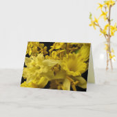 Daffodils en Forsythia Moederdag Kaart (Gele Bloem)