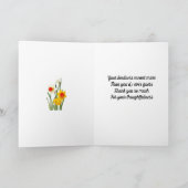 Daffodils Folded Hartelijk dank Bedankkaart (Binnen)