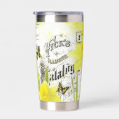  daffodils gepersonaliseerd geïsoleerde drinkbeker (Rechts)