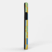 Daffodils, Gingham en Polkas Faux-Patchwork Case-Mate iPhone Case (Achterkant/rechts)