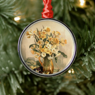 Daffodils, kerstboom metalen ornament