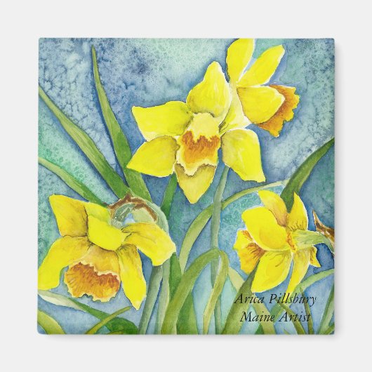 DAFFODILS Magnet Magneet (Voorkant)