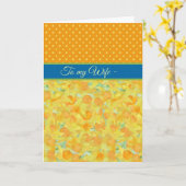 Daffodils, mars carte d'anniversaire pour femme (Fleur jaune)