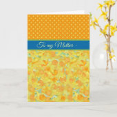 Daffodils, mars carte d'anniversaire, pour mère (Fleur jaune)