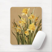 Daffodils Mousepad Muismat (Met muis)