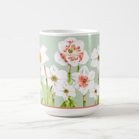 Daffodils op een Mok (15 oz.) (Center)
