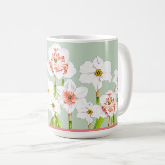 Daffodils op een Mok (15 oz.) (Voorkant rechts)