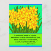 Daffodils Poem, carte postale (Devant)