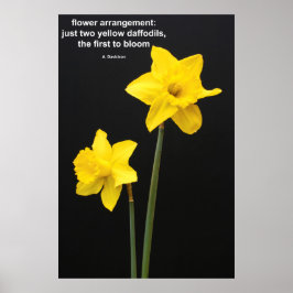 Daffodils Quotation Poster