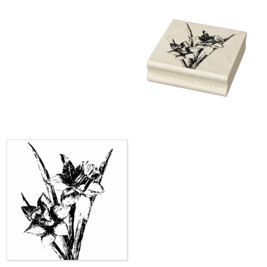 Daffodils Rubberstempel (Gestempeld)