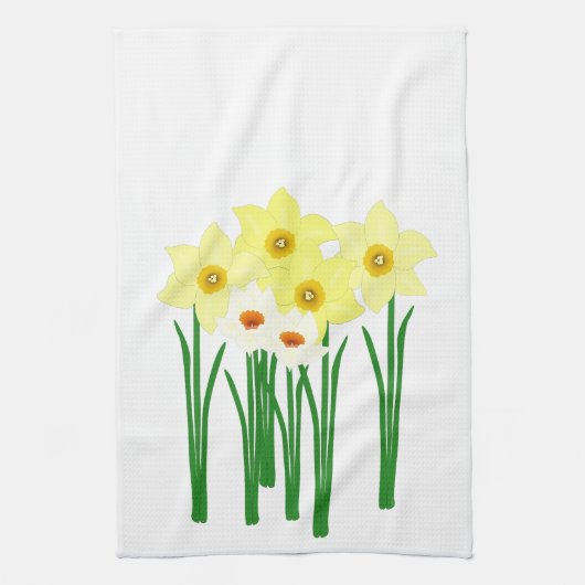 Daffodils Serviette de cuisine (Vertical)