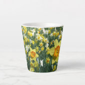 Daffodils Spring Fl. Veldgele Oranje latte Mok (Voorkant)