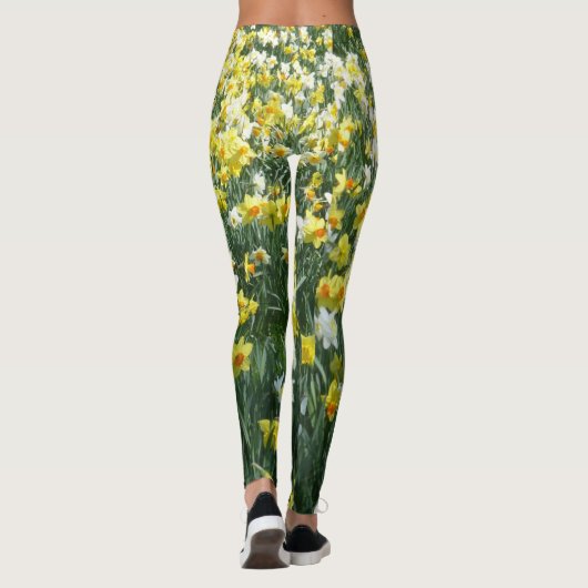 Daffodils Spring Flowers Legging (Achterkant)