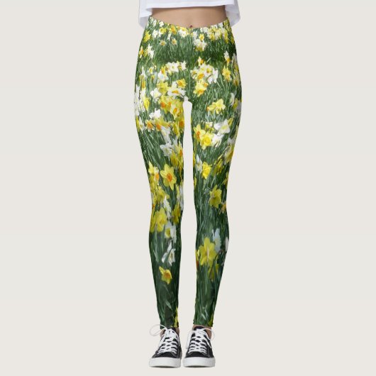 Daffodils Spring Flowers Legging (Voorkant)