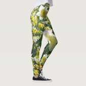 Daffodils Spring Flowers White Legging (Rechts)
