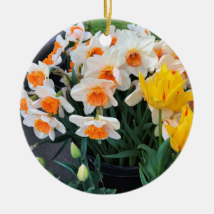 Daffodils & Tulips, Oregon Keramisch Ornament