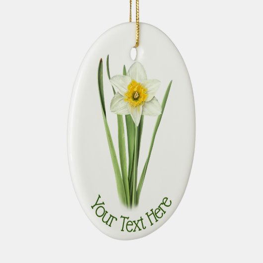 Daffodilventilator Keramisch Ornament (Rechts)