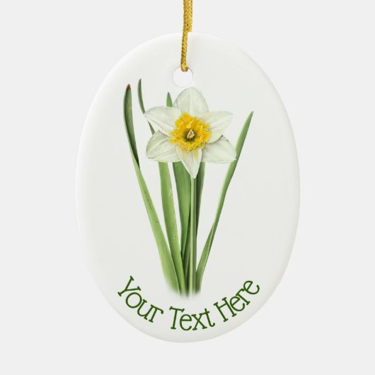 Daffodilventilator Keramisch Ornament (Voorkant)