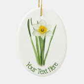 Daffodilventilator Keramisch Ornament (Achterkant)