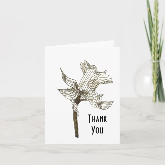 Daffodique Carte de remerciements (Devant)