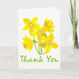 Daffodique Carte de remerciements