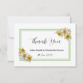 Daffodique Carte de remerciements