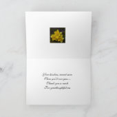Daffodique Carte de remerciements (Intérieur)