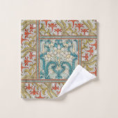 Daffodique chintz papier peint à fleurs Art nouvea (Gant de toilette)