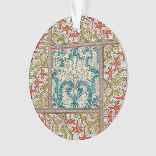 Daffodique chintz papier peint à fleurs Art nouvea (devant)