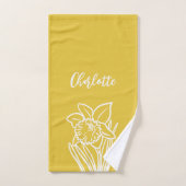 Daffodique de printemps (Serviette à main)
