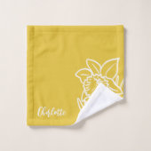 Daffodique de printemps (Gant de toilette)