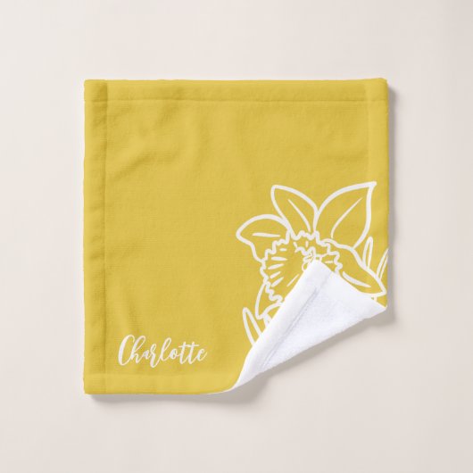 Daffodique de printemps (Gant de toilette)