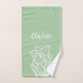 Daffodique de printemps (Serviette à main)