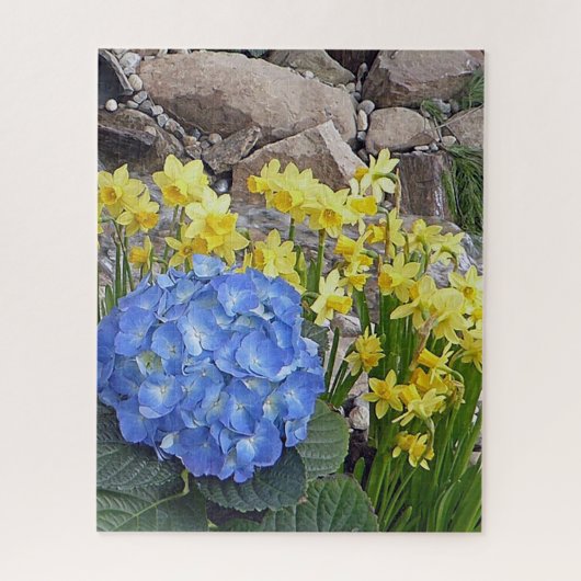 Daffodique Et Hydrangea Garden Puzzle (Vertical)